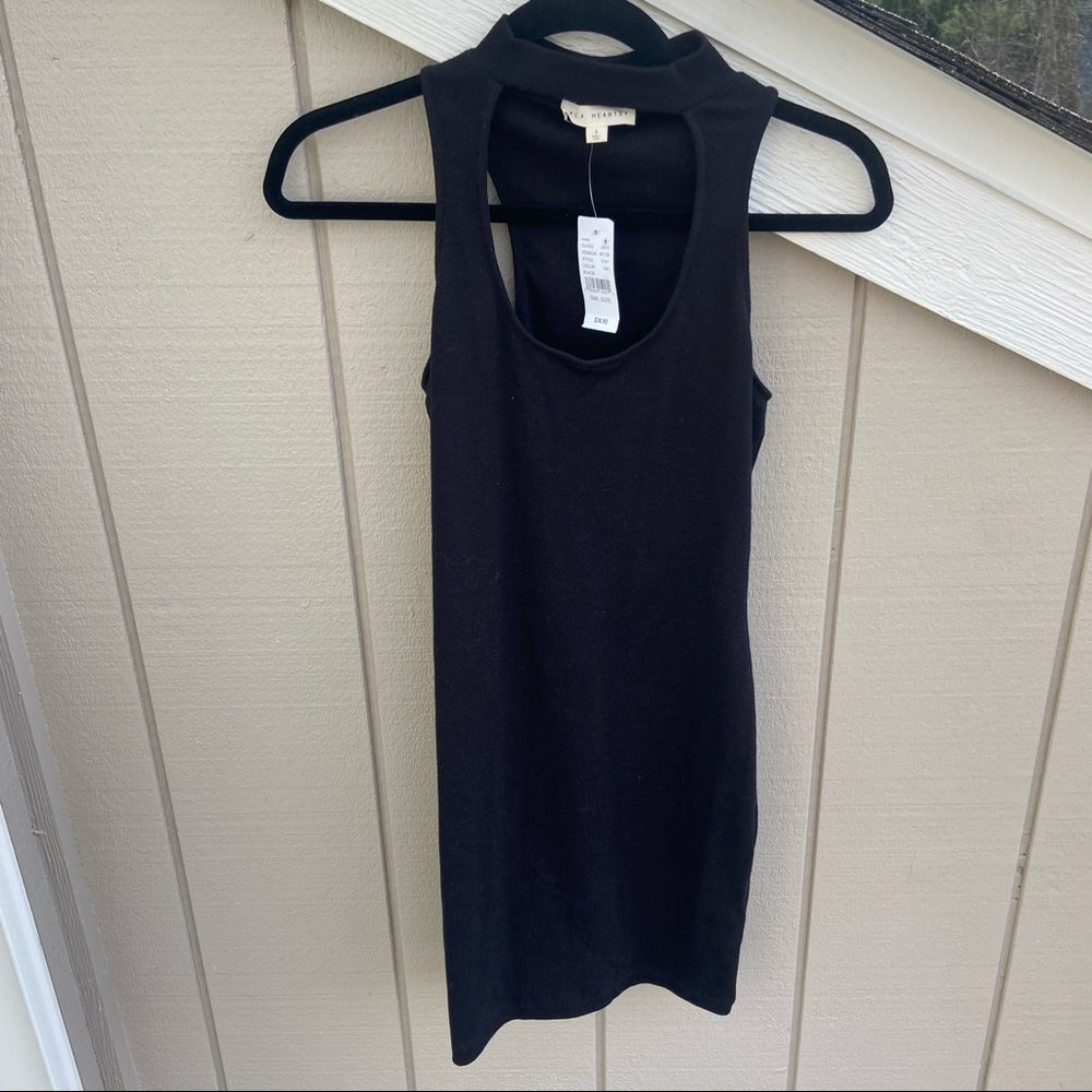 NWT PACSUN Open Chest Black Dress